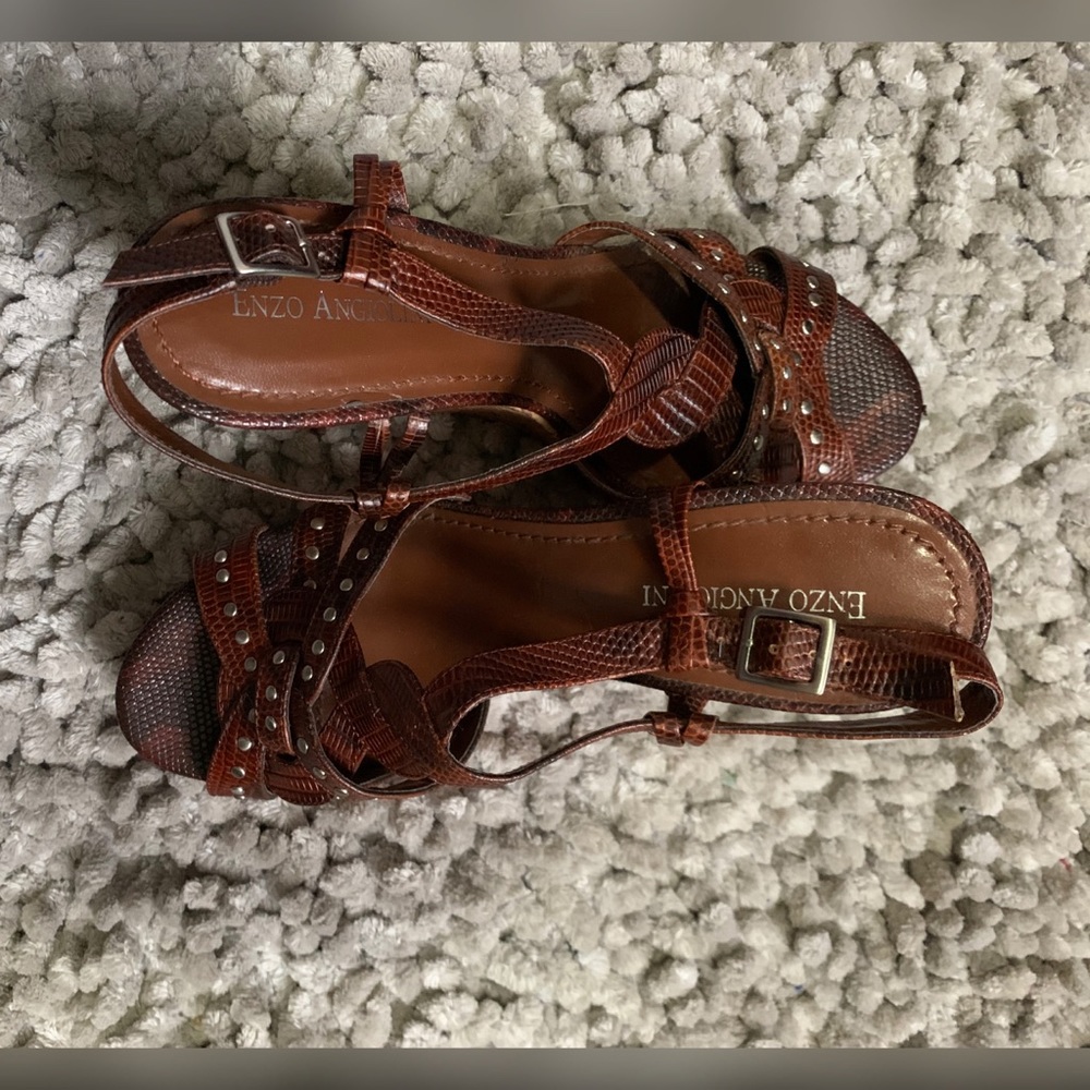 ENZO ANGIOLINI Myra Platform Wedge Sandals